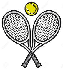 Two Tennis Rackets with a Ball