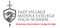 East Village Middle College High School Logo
