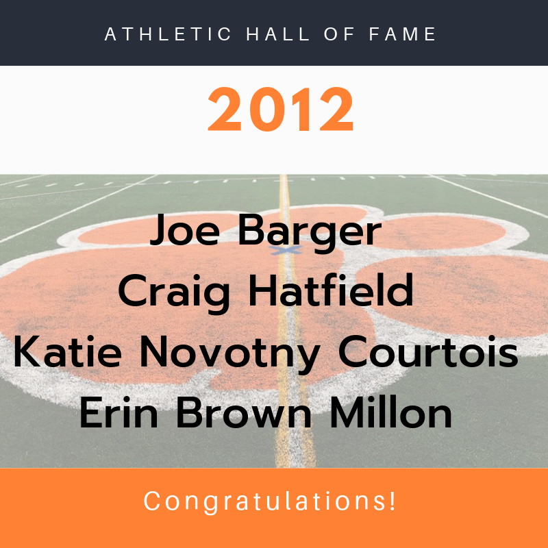 2012 Athletic Hall of Fame Members